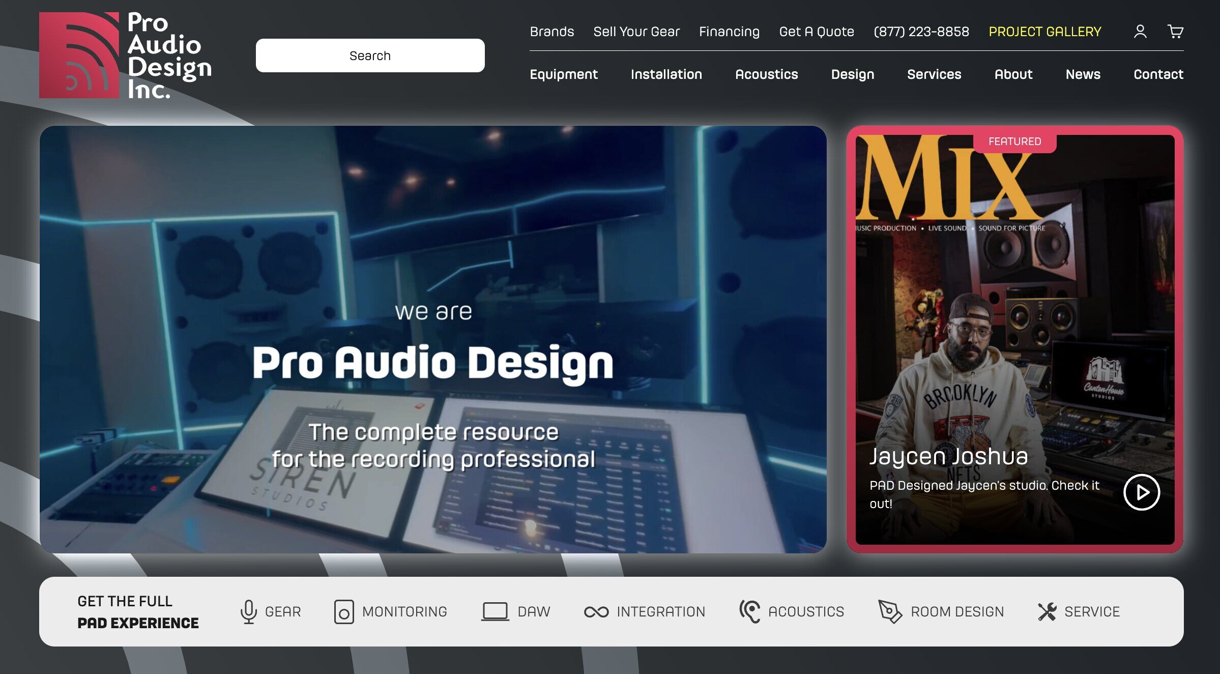 ProAudioDesign (eCommerce website)