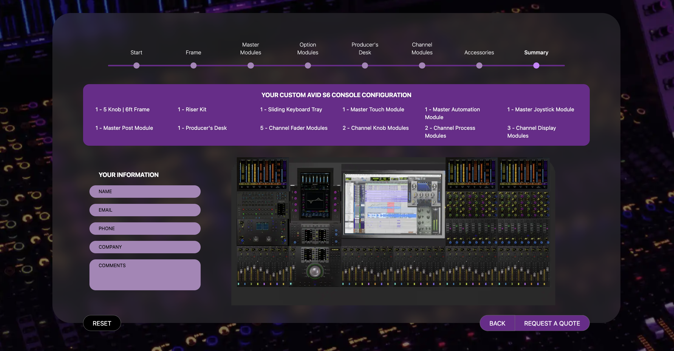 AVID Console Configurator (Custom App)